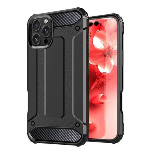 Cover til Apple iPhone 16 Pro Max, Techsuit, Hybrid Armor, Sort