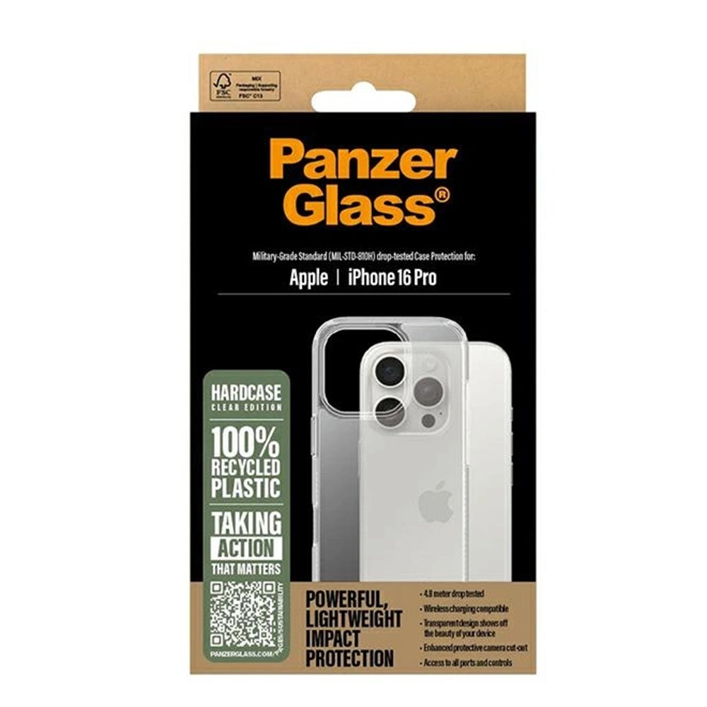 Etui til Apple iPhone 16 Pro, PanzerGlass, HardCase, Gennemsigtig