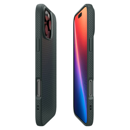 Etui til Apple iPhone 16 Pro, Spigen, Liquid Air, Grøn ACS08119