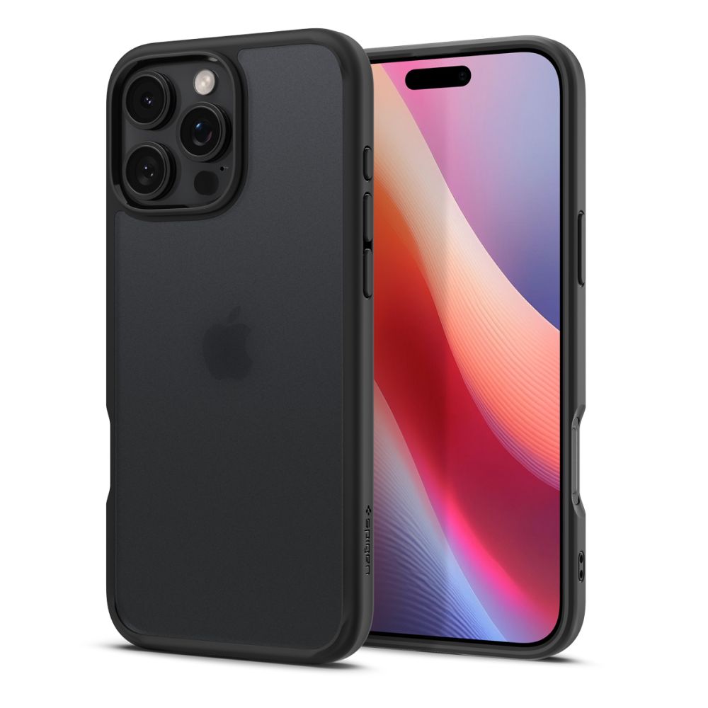 Cover til Apple iPhone 16 Pro, Spigen, Ultra Hybrid, Mat Sort ACS08124
