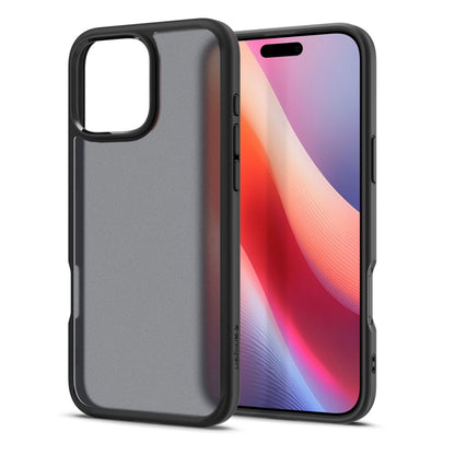 Cover til Apple iPhone 16 Pro, Spigen, Ultra Hybrid, Mat Sort ACS08124
