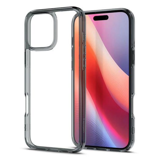 Etui til Apple iPhone 16 Pro, Spigen, Ultra Hybrid, Røgfarvet ACS08123