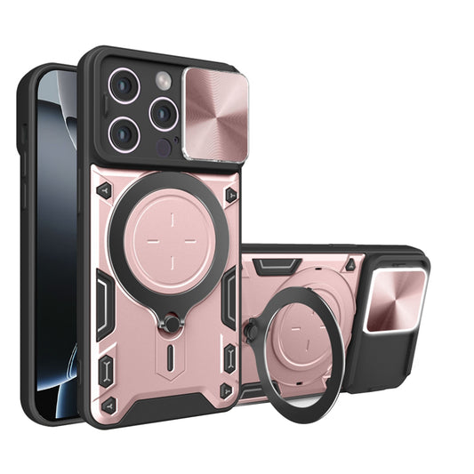 Cover til Apple iPhone 16 Pro, Techsuit, CamGuard Pro, Lyserød Guld