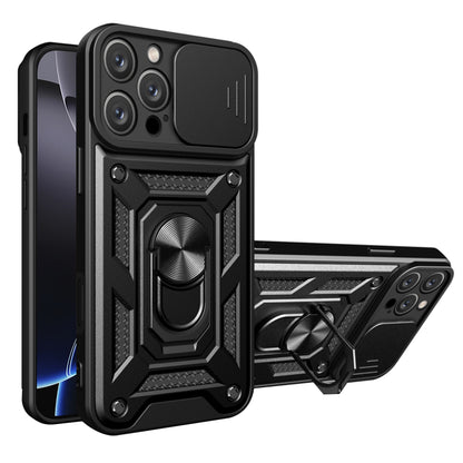 Cover til Apple iPhone 16 Pro, Techsuit, CamShield, Sort