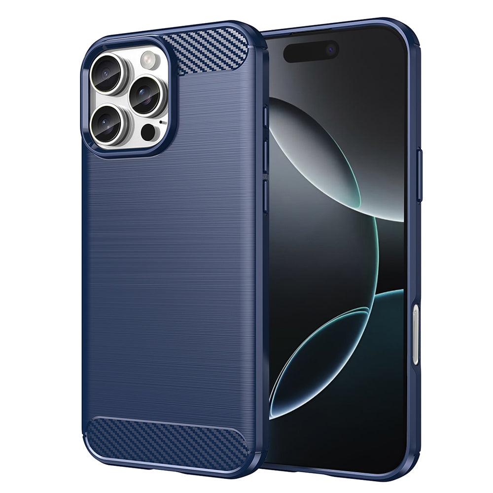 Cover til Apple iPhone 16 Pro, Techsuit, Carbon, Blå