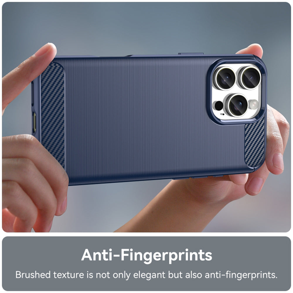 Cover til Apple iPhone 16 Pro, Techsuit, Carbon, Blå