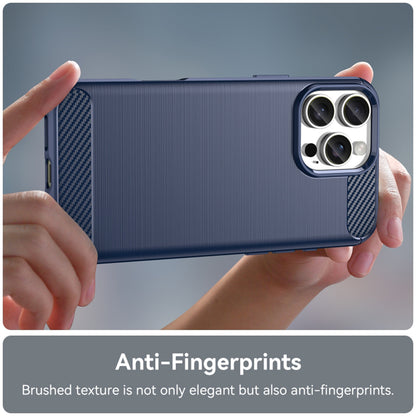 Cover til Apple iPhone 16 Pro, Techsuit, Carbon, Blå