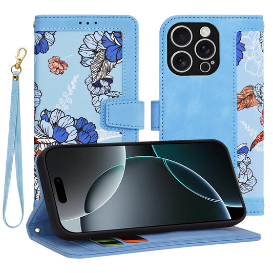 Cover til Apple iPhone 16 Pro, Techsuit, FlipCraft, Blå