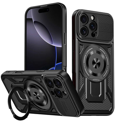 Cover til Apple iPhone 16 Pro, Techsuit, RuggedCam, Sort