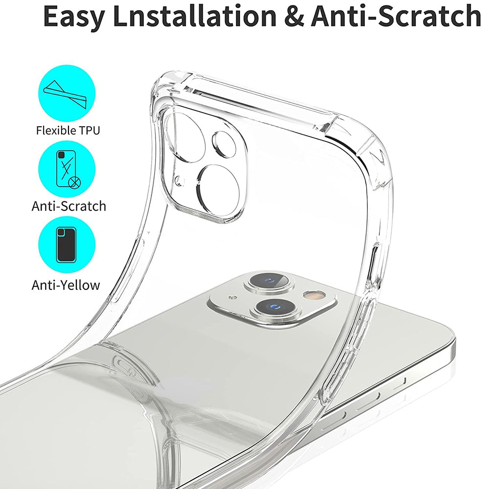 Case for Apple iPhone 16 Pro, Techsuit, Shockproof Clear, Transparent