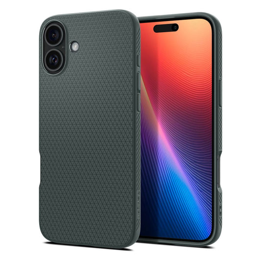 Etui til Apple iPhone 16, Spigen, Liquid Air, Grøn