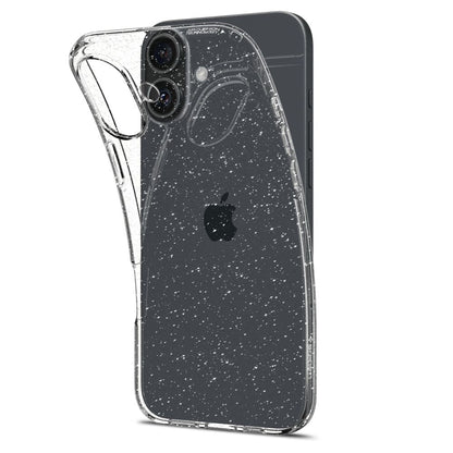 Cover til Apple iPhone 16, Spigen, Liquid Crystal Glitter, Transparent ACS08192