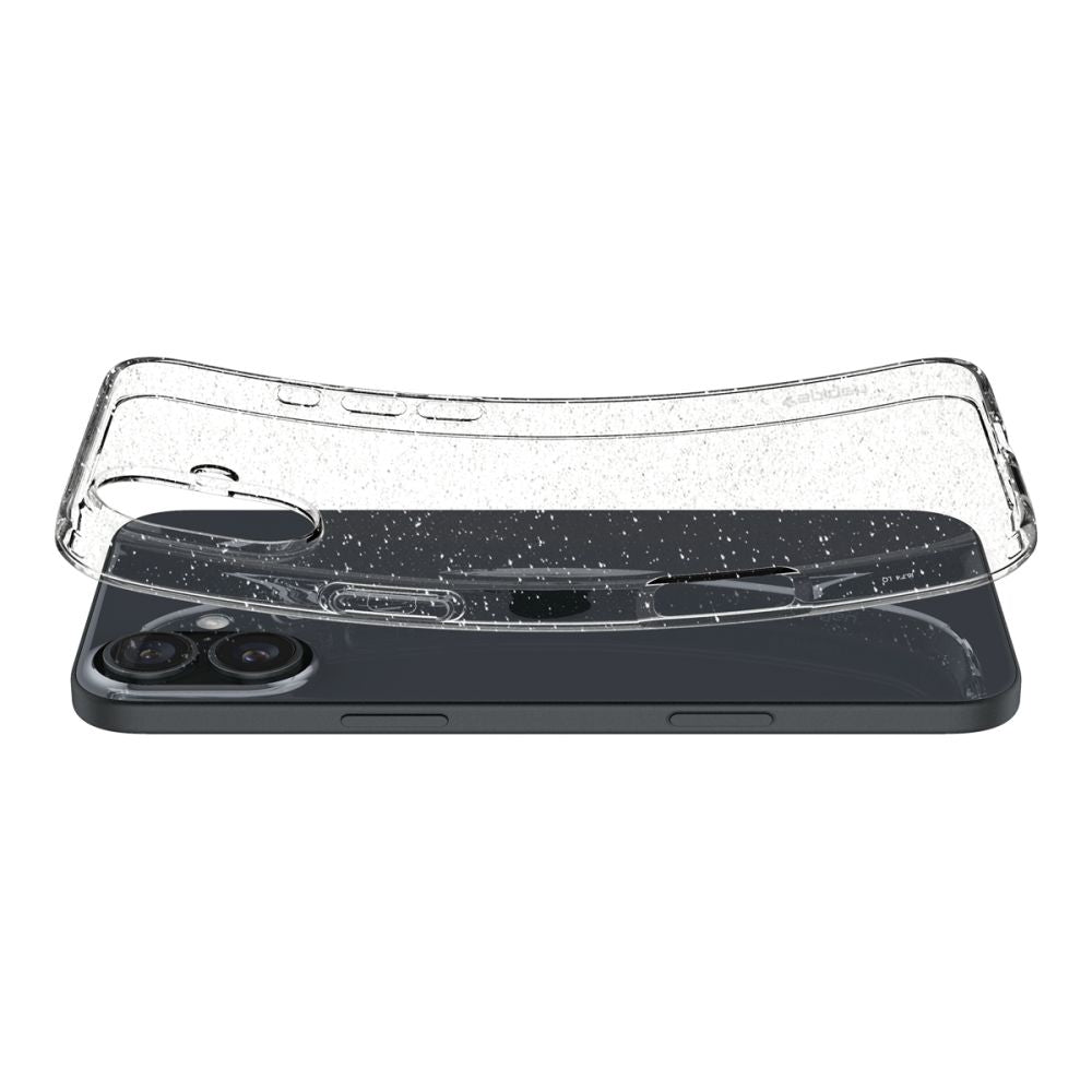 Cover til Apple iPhone 16, Spigen, Liquid Crystal Glitter, Transparent ACS08192