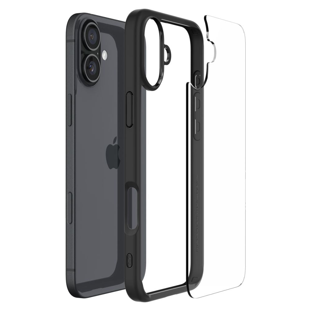 Etui til Apple iPhone 16, Spigen, Ultra Hybrid, Mat Sort ACS08201