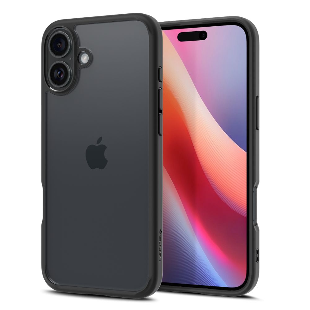 Etui til Apple iPhone 16, Spigen, Ultra Hybrid, Mat Sort ACS08201