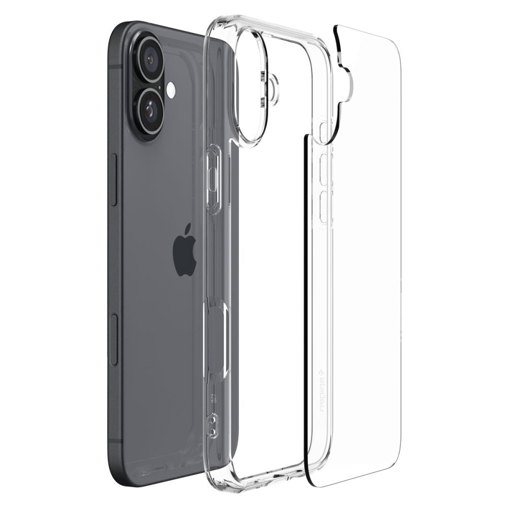 Cover til Apple iPhone 16, Spigen, Ultra Hybrid, Transparent