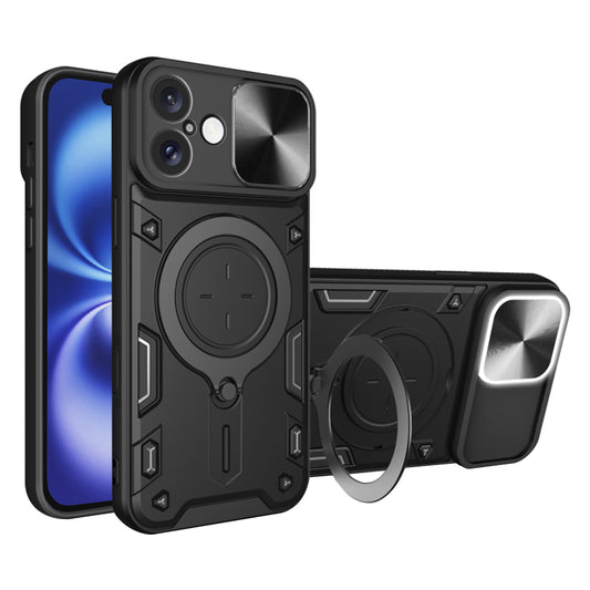 Cover til Apple iPhone 16, Techsuit, CamGuard Pro, Sort