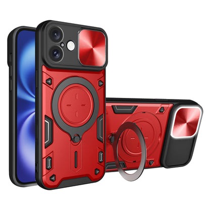 Cover til Apple iPhone 16, Techsuit, CamGuard Pro, Rød