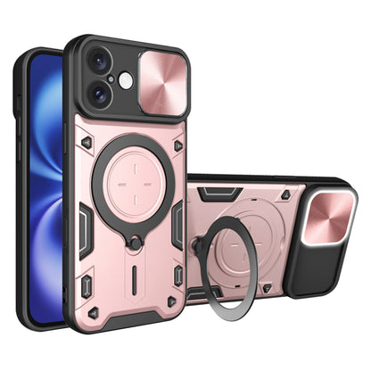 Cover til Apple iPhone 16, Techsuit, CamGuard Pro, Lyserød Guld