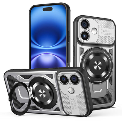 Cover til Apple iPhone 16, Techsuit, RuggedCam, Grå