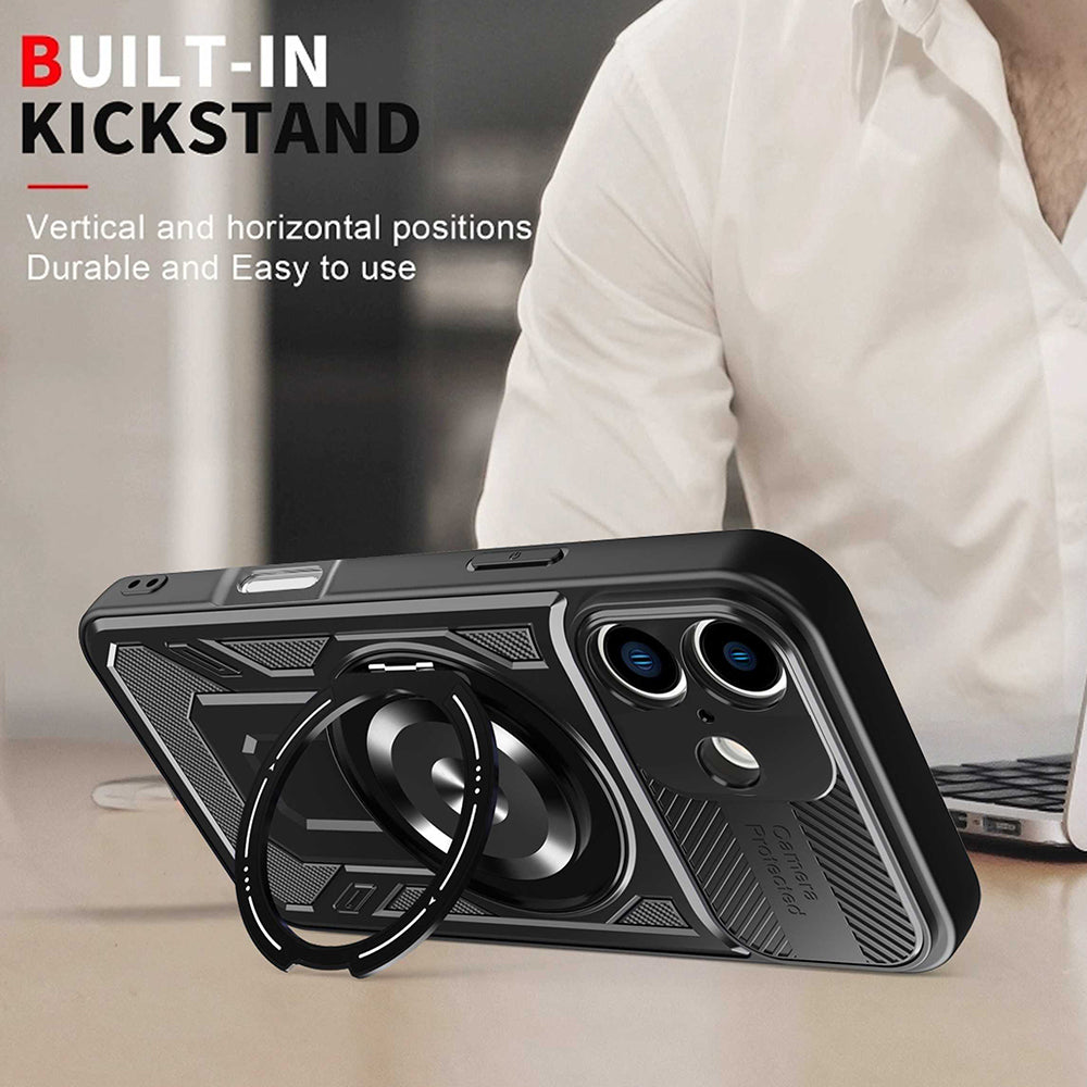 Cover til Apple iPhone 16, Techsuit, RuggedCam, Grå