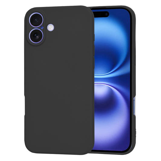 Cover til Apple iPhone 16, Techsuit, SoftFlex, Sort
