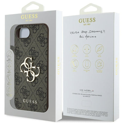 Etui til Apple iPhone 16e, Guess, 4G Big Logo, Sort