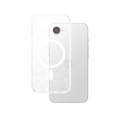 Etui til Apple iPhone 16e, PanzerGlass, Care Urban Combat Star Lit, Transparent Hvid