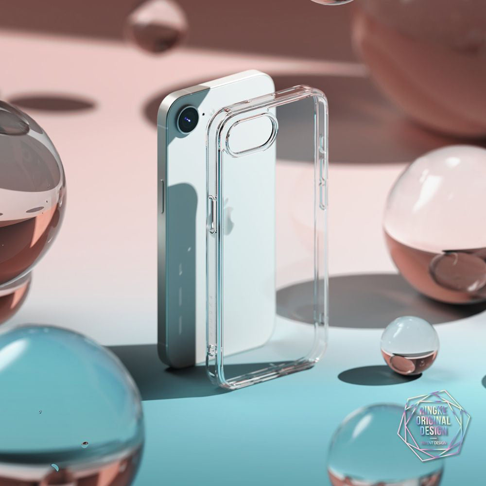 Cover til Apple iPhone 17e / 16e, Ringke, Fusion, Transparent