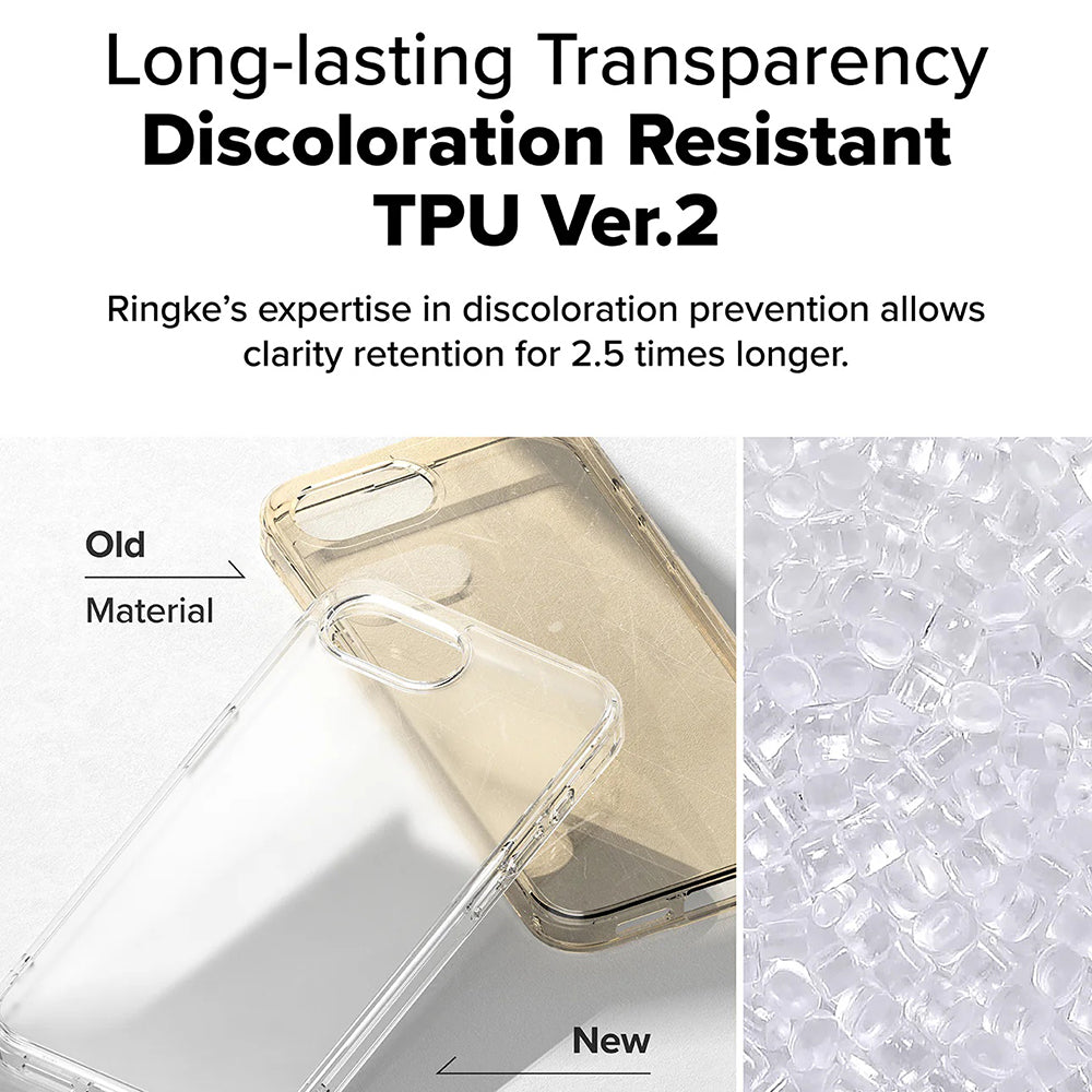 Cover til Apple iPhone 17e / 16e, Ringke, Fusion, Mat Gennemsigtig