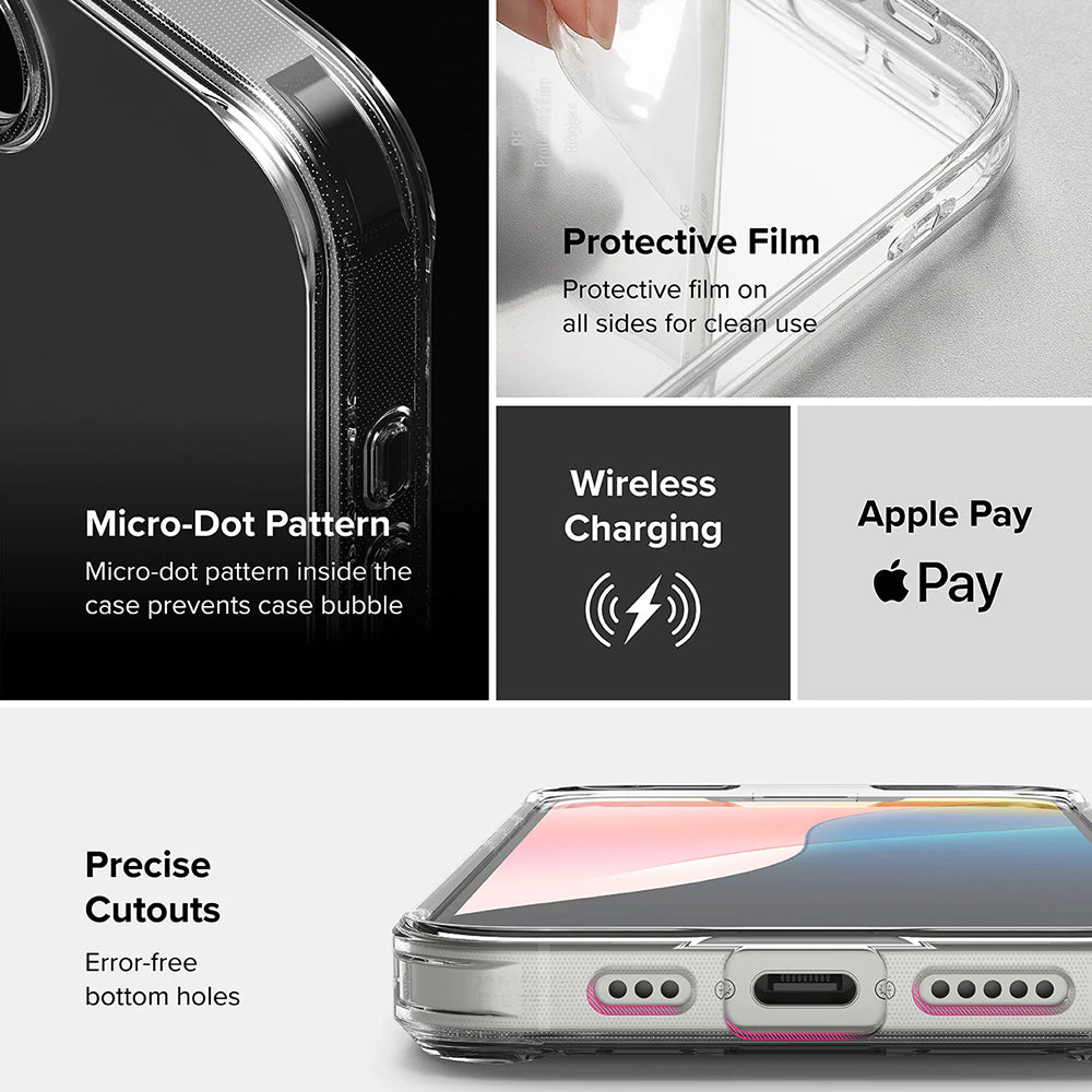 Cover til Apple iPhone 17e / 16e, Ringke, Fusion, Mat Gennemsigtig