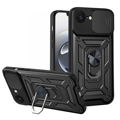 Cover til Apple iPhone 17e / 16e, Techsuit, CamShield, Sort
