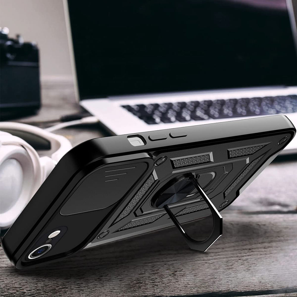 Cover til Apple iPhone 17e / 16e, Techsuit, CamShield, Sort