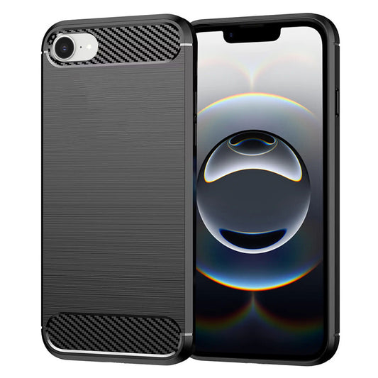 Cover til Apple iPhone 17e / 16e, Techsuit, Carbon, Sort