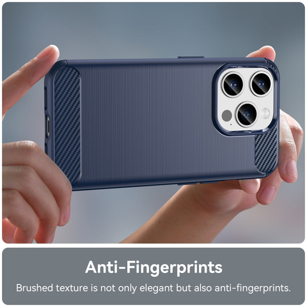 Cover til Apple iPhone 17e / 16e, Techsuit, Carbon, Sort