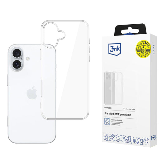 Etui til Apple iPhone 17, 3MK, Klar, Gennemsigtig