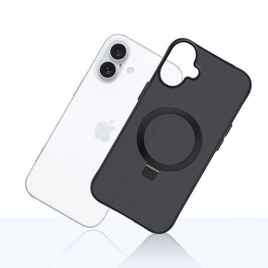 Etui til Apple iPhone 17, 3MK, Smoke MagStand, Sort