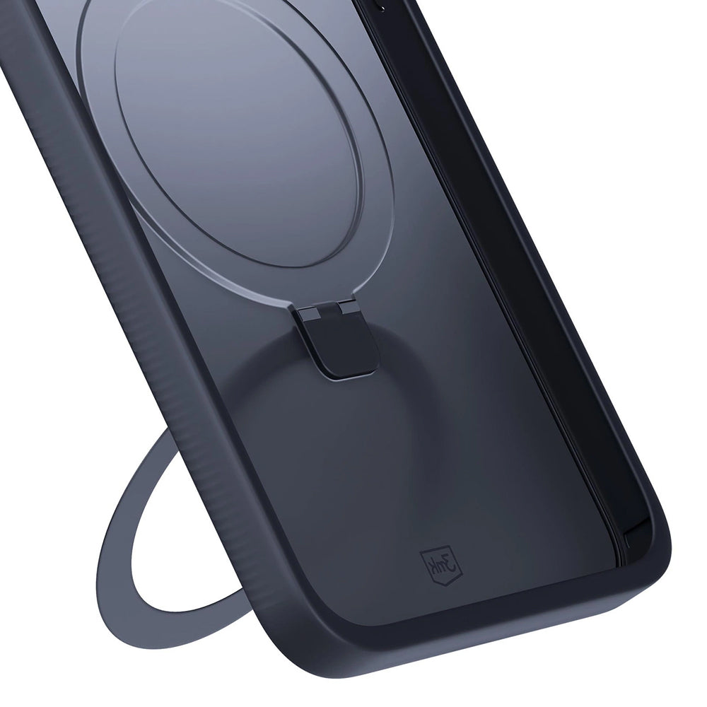 Etui til Apple iPhone 17, 3MK, Smoke MagStand, Sort