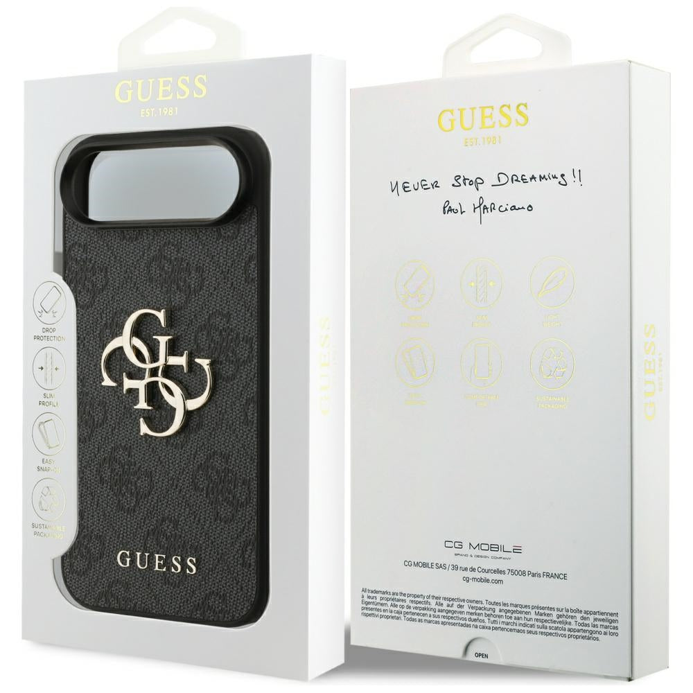 Etui til Apple iPhone 17 Air, Guess, 4G Big Logo, Sort