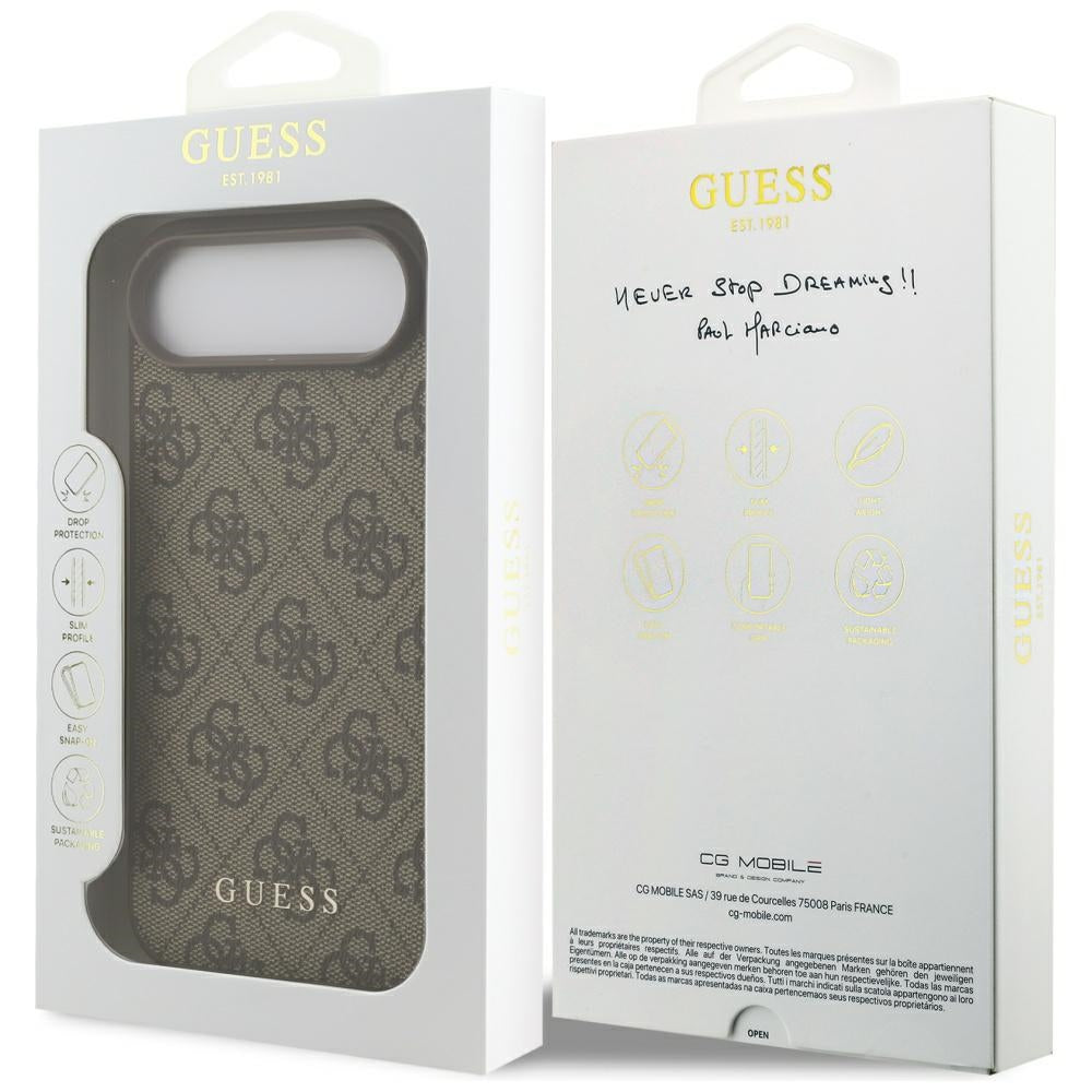 Etui til Apple iPhone 17 Air, Guess, 4G Classic, Brun