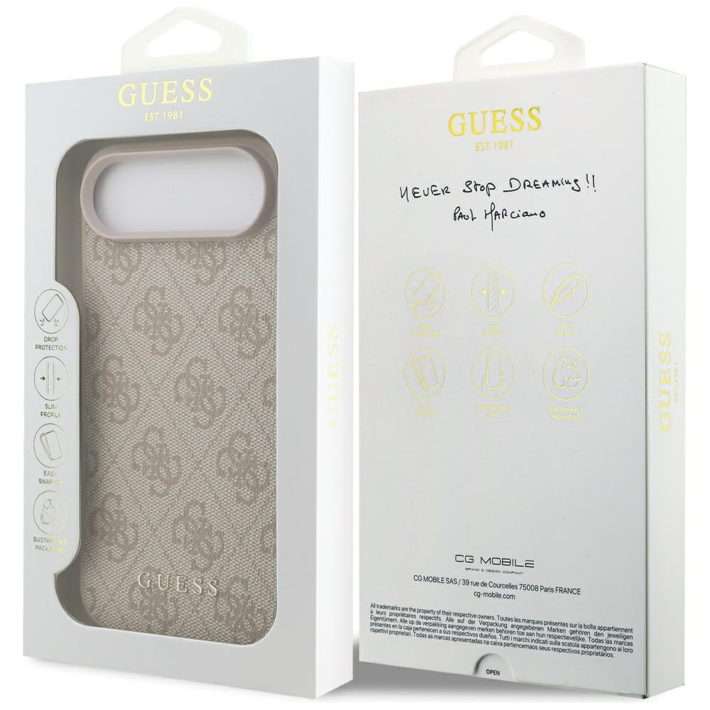 Etui til Apple iPhone 17 Air, Guess, 4G Classic, Pink