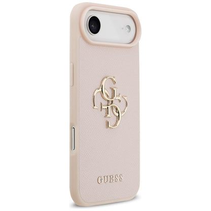 Etui til Apple iPhone 17 Air, Guess, 4G Grained Big and Classic Logo, Pink