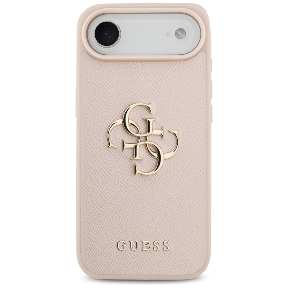 Etui til Apple iPhone 17 Air, Guess, 4G Grained Big and Classic Logo, Pink
