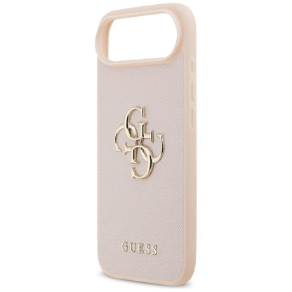 Etui til Apple iPhone 17 Air, Guess, 4G Grained Big and Classic Logo, Pink