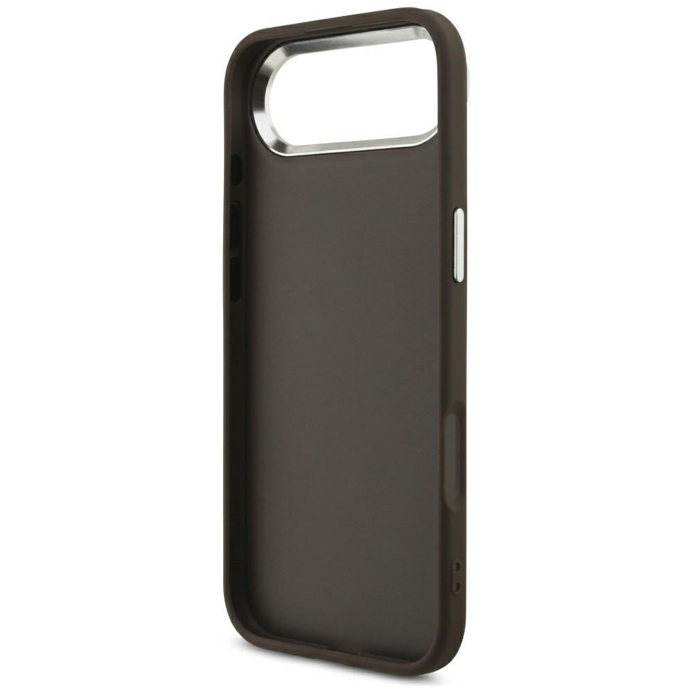 Etui til Apple iPhone 17 Air, Guess, Big 4G Logo Classic, Brun Sølvfarvet