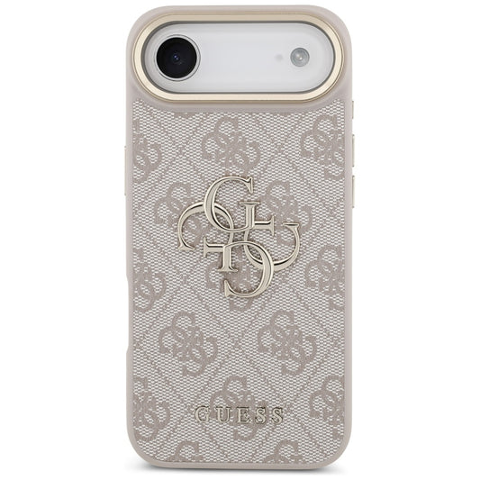 Etui til Apple iPhone 17 Air, Guess, Big 4G Logo Classic, Gylden Rosa