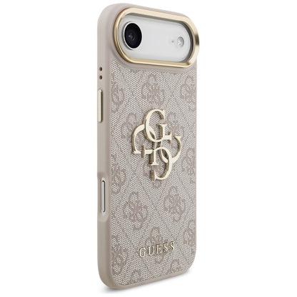 Etui til Apple iPhone 17 Air, Guess, Big 4G Logo Classic, Gylden Rosa