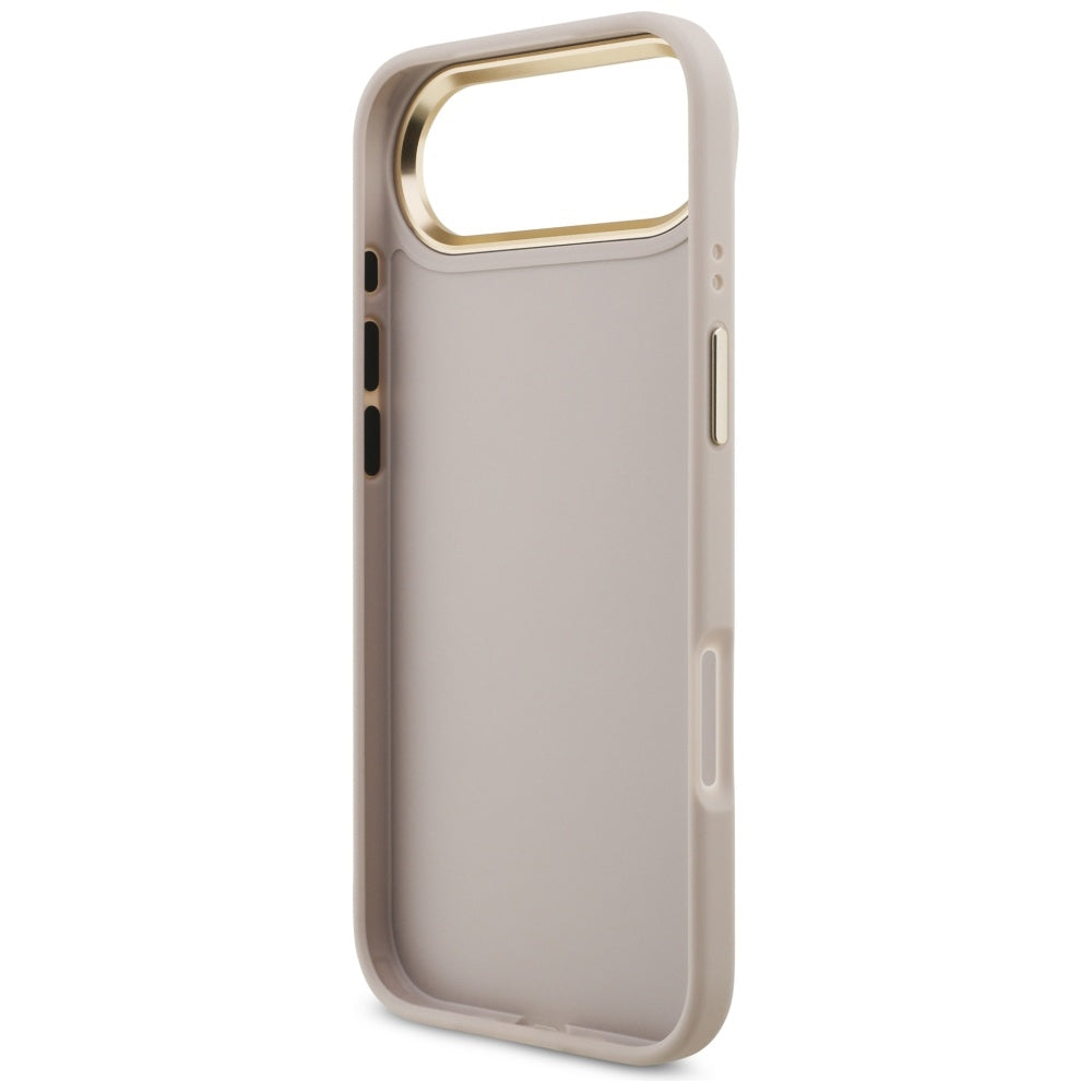 Etui til Apple iPhone 17 Air, Guess, Big 4G Logo Classic, Gylden Rosa