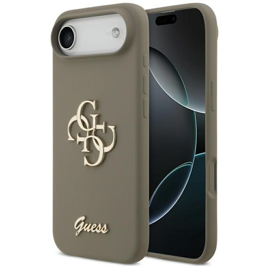 Etui til Apple iPhone 17 Air, Guess, Big 4G Script, Brun