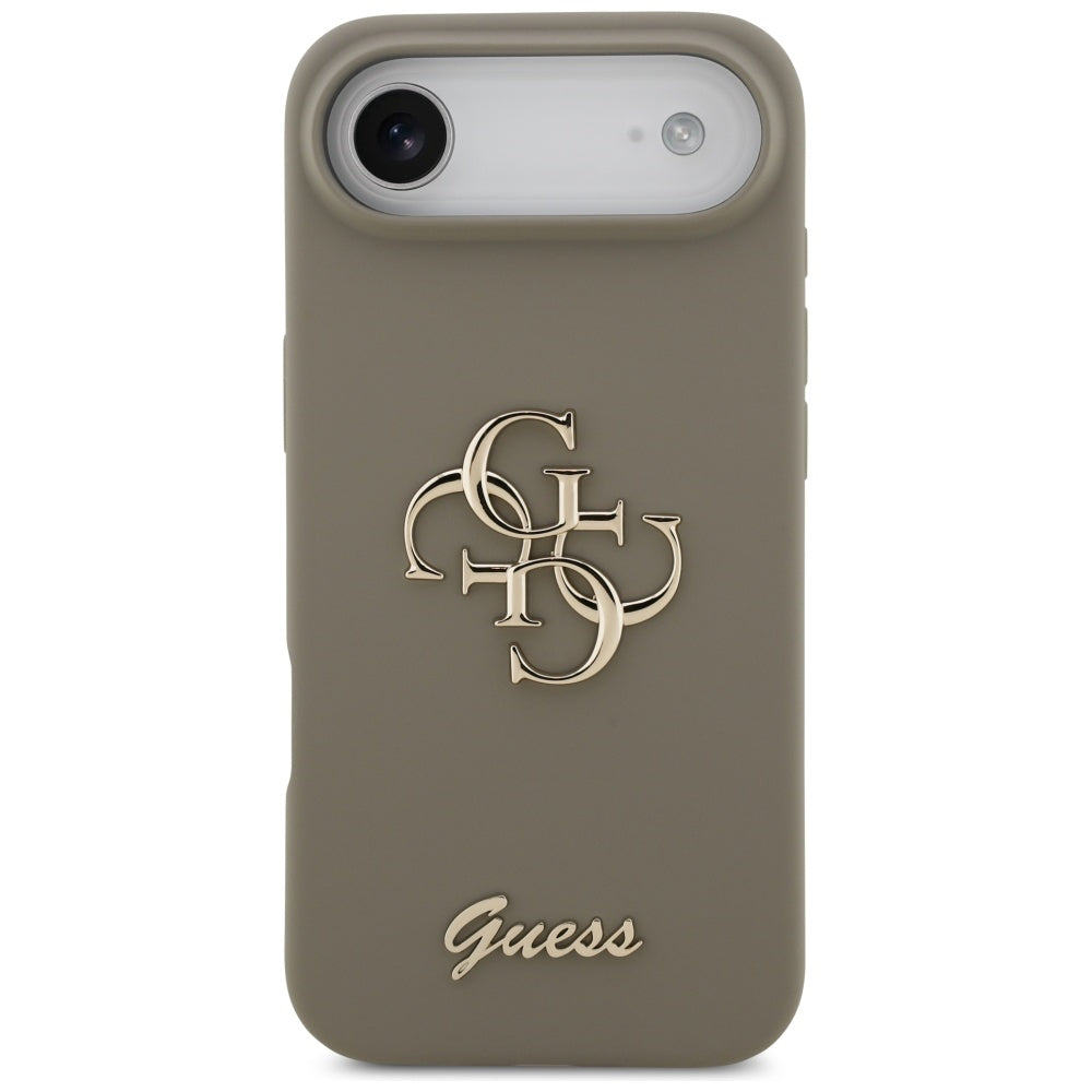 Etui til Apple iPhone 17 Air, Guess, Big 4G Script, Brun